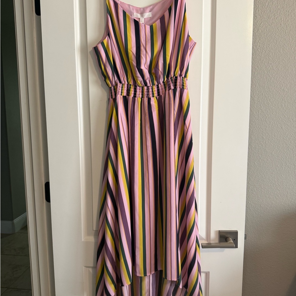 Adyson Parker Pink and Yellow Striped Dress